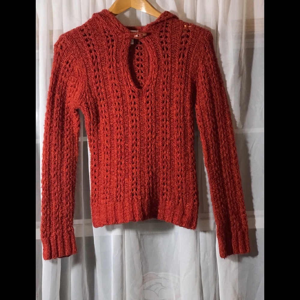 Women’s Acrylic/Wool Burnt orange Sweater Sz Large